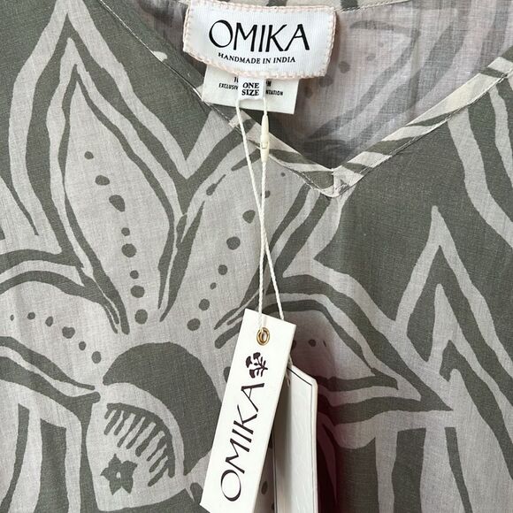 OMika Alma Poncho-Martina Agave Print- One Size - Picture 5 of 5
